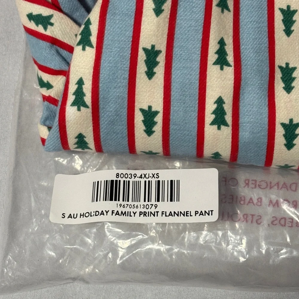 Hanna Andersson Striped Pajama Pants with Trees Size XS Unisex - Picture 7 of 7